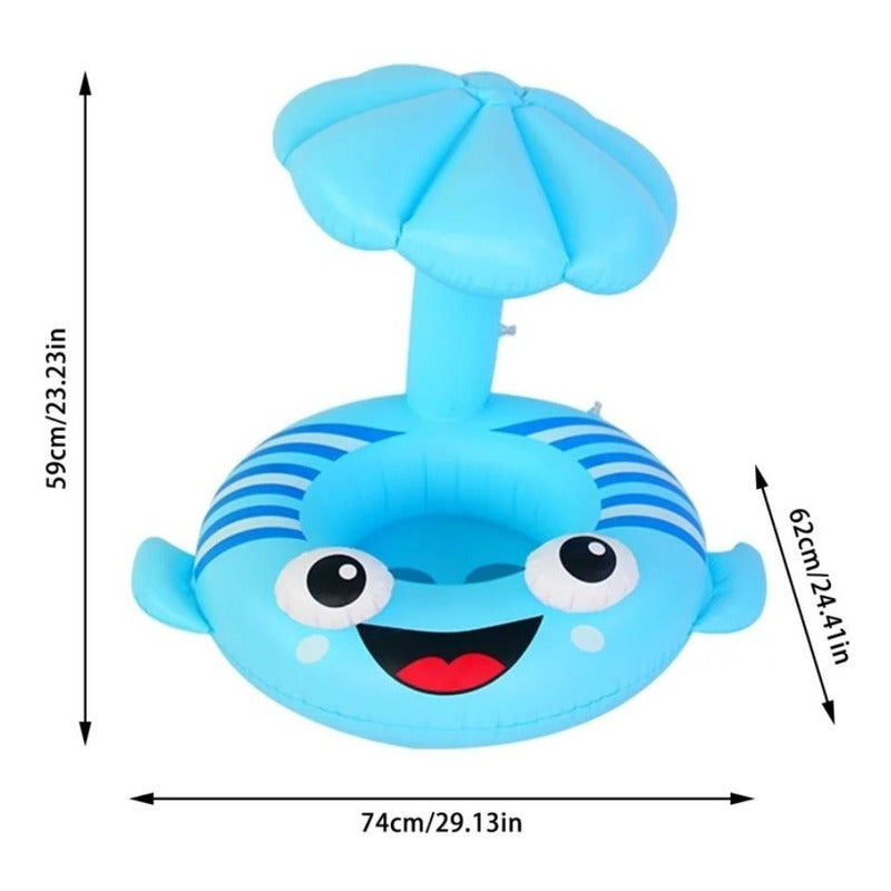 Flotador  Asiento Inflable Sombrilla Bebes