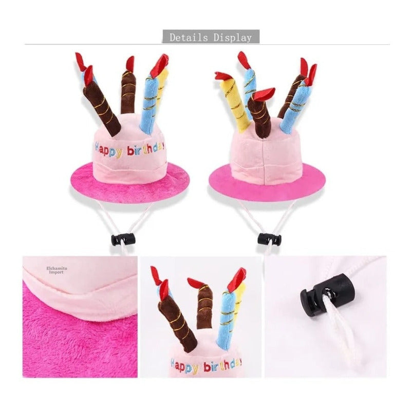 Gorro Cumpleaños Feliz Mascotas Perro Gato