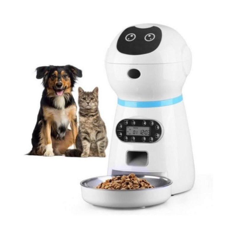 Alimentador Dispensador Automatico Inteligente Para Mascotas