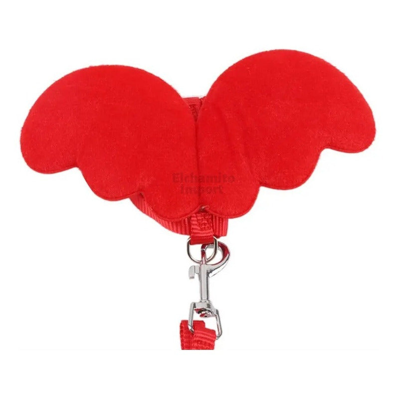 Arnes Para Gatos Perros Pechera Diseño Alas Murcielago