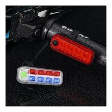 Luz Trasera Bicolor Rojo Azul  Bicicleta  / Recargable