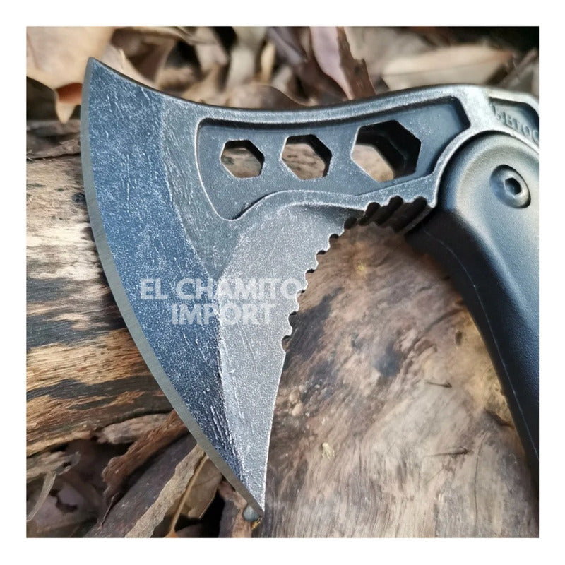 Hacha Con Punzón Para Camping Sobre Vivencia