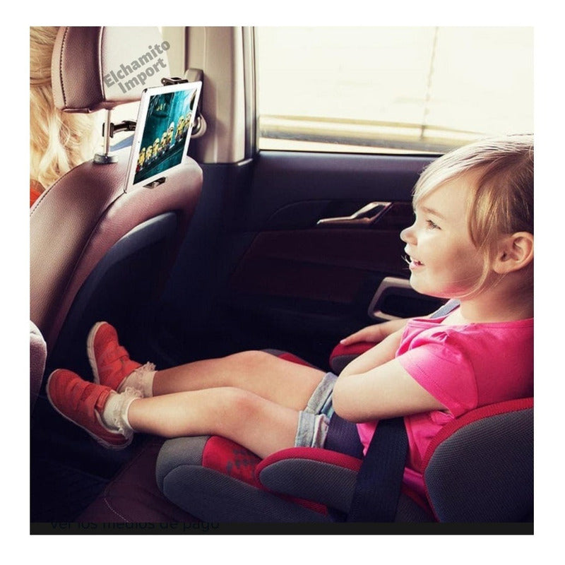 Soporte Celular Tablet /switch /oled- Auto Asiento Respaldo Negro