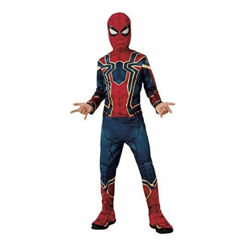 Spiderman Disfraz Niño Iron Spider Avengers Endgame Con Musculos Rojo-azul-dorado