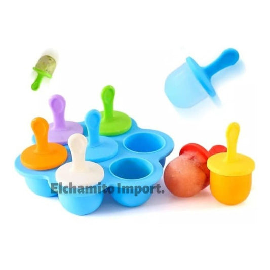 Moldes Helados Bebes Silicona Leche Materna Fruta Multicolor
