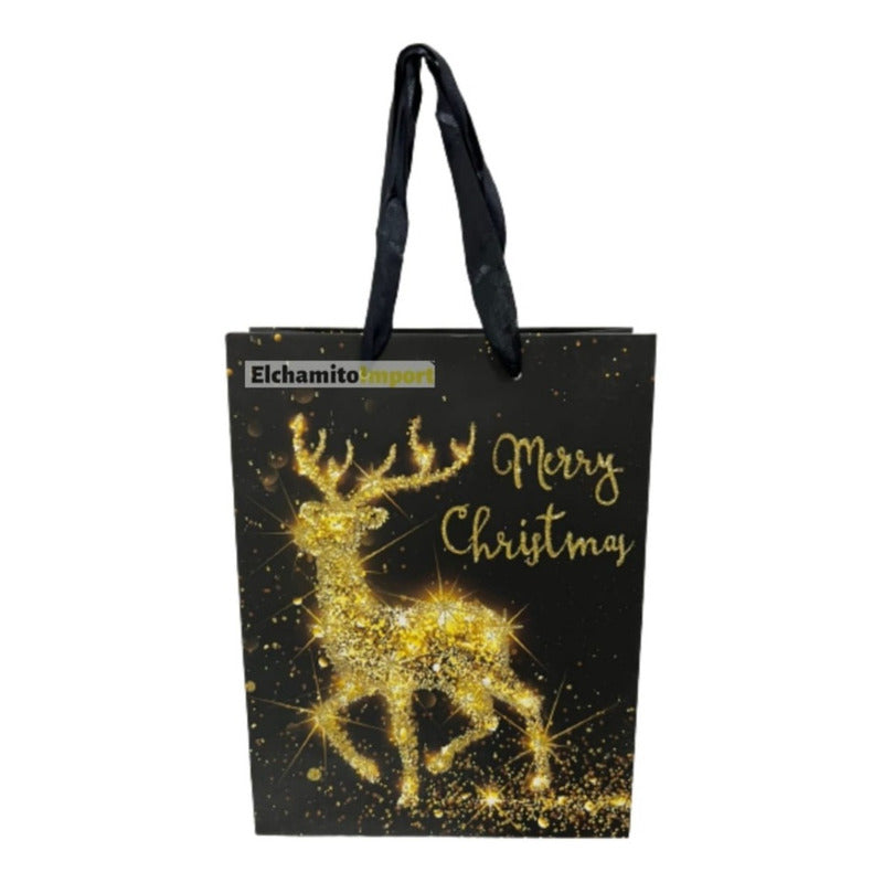 Pack 10 Bolsas Regalos Navideñas 40x30x12cm