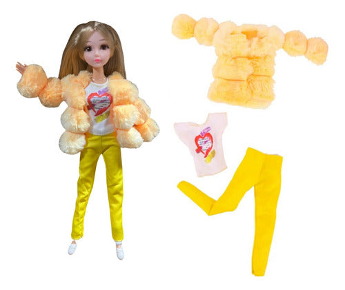 Muñecas Articulada Vestuariio Fashion Juguete Para Niñas