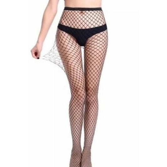 Panty Malla Mujer Varios Diseños Precio Por Unidad Negro Unica-standar