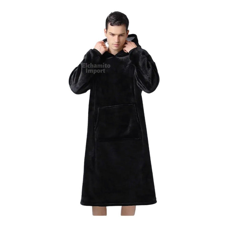 Poleron Manta Maxi Poleron  Felpa Polar Invierno