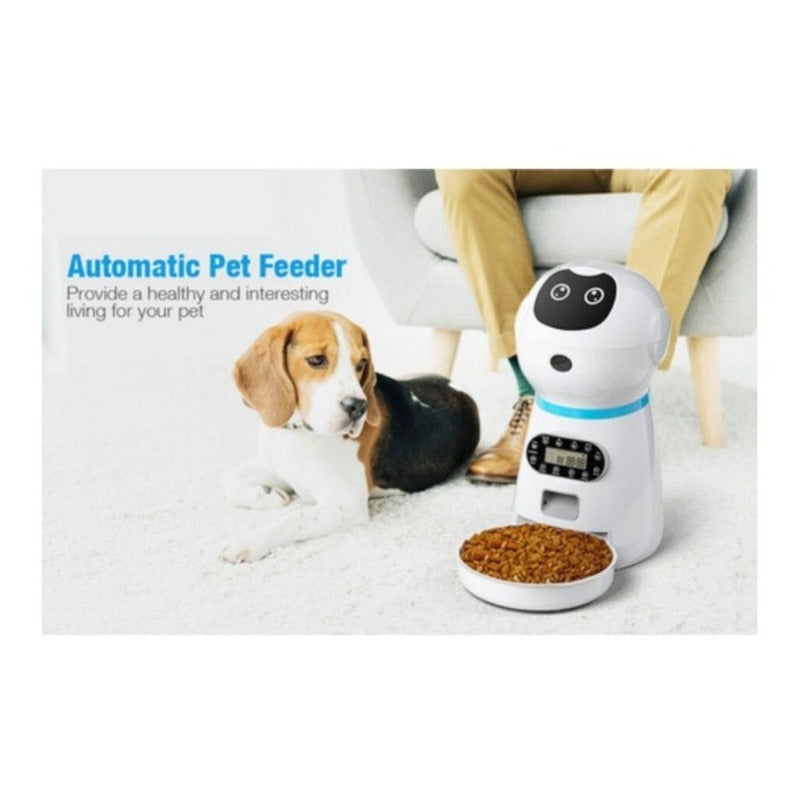 Alimentador Dispensador Automatico Inteligente Para Mascotas