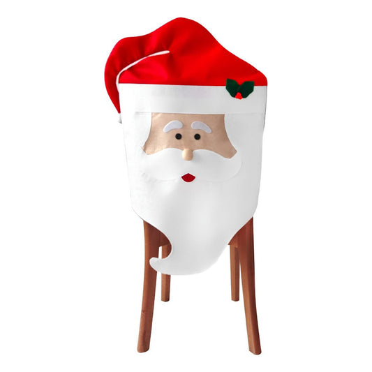 Cubre Sillas De Navidad Papá Noel Viejo Pascuero