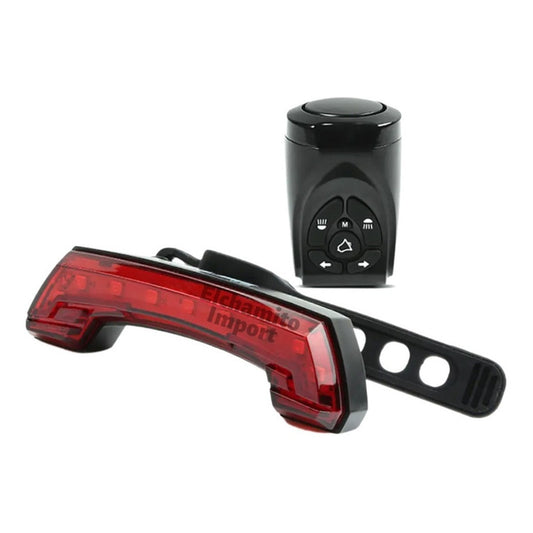 Luz Tracera Direccional Con Bocina Para Bicicleta