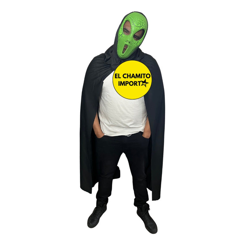 Traje Capa + Mascara Scream Movie Grito Terror Halloween