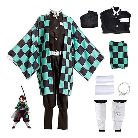 Disfraz De Demon Slayer Kimetsu No Yaiba Cosplay Kamado Tanjiro Adulto
