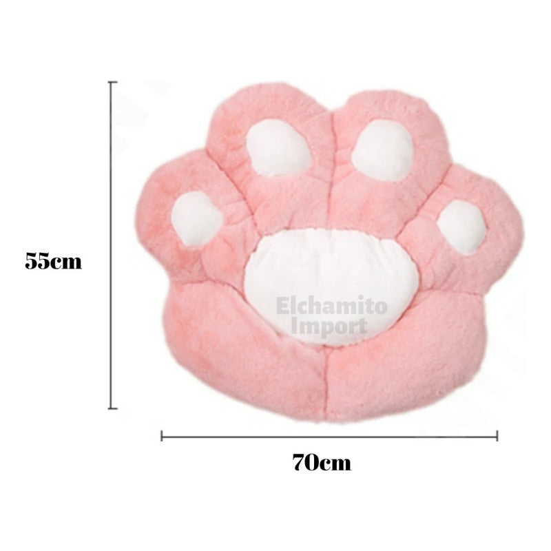 Cojín Para Silla Asiento Peluche Garrita Gato Mueble Mascota