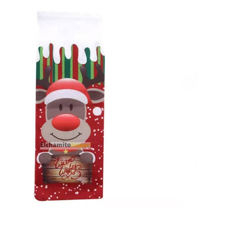 Funda Decorativa Navideña Para Botellas Vino