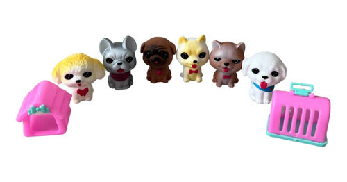 Figura De Perros Cachorros Juguete Miniaturas Para Niños C