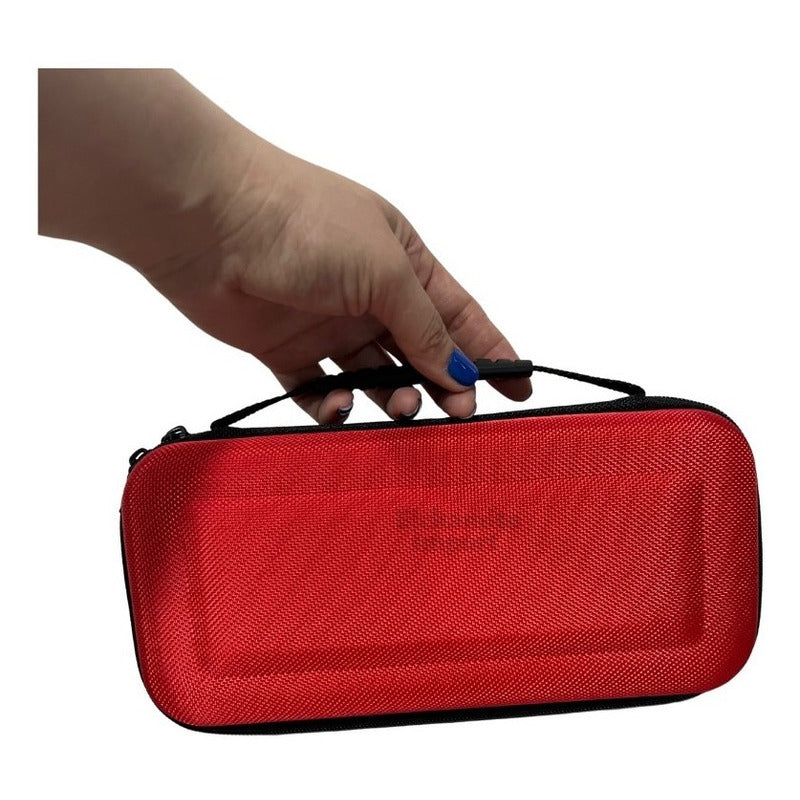 Estuche Protector Nintendo Switch Oled + Mica Y Accesorios
