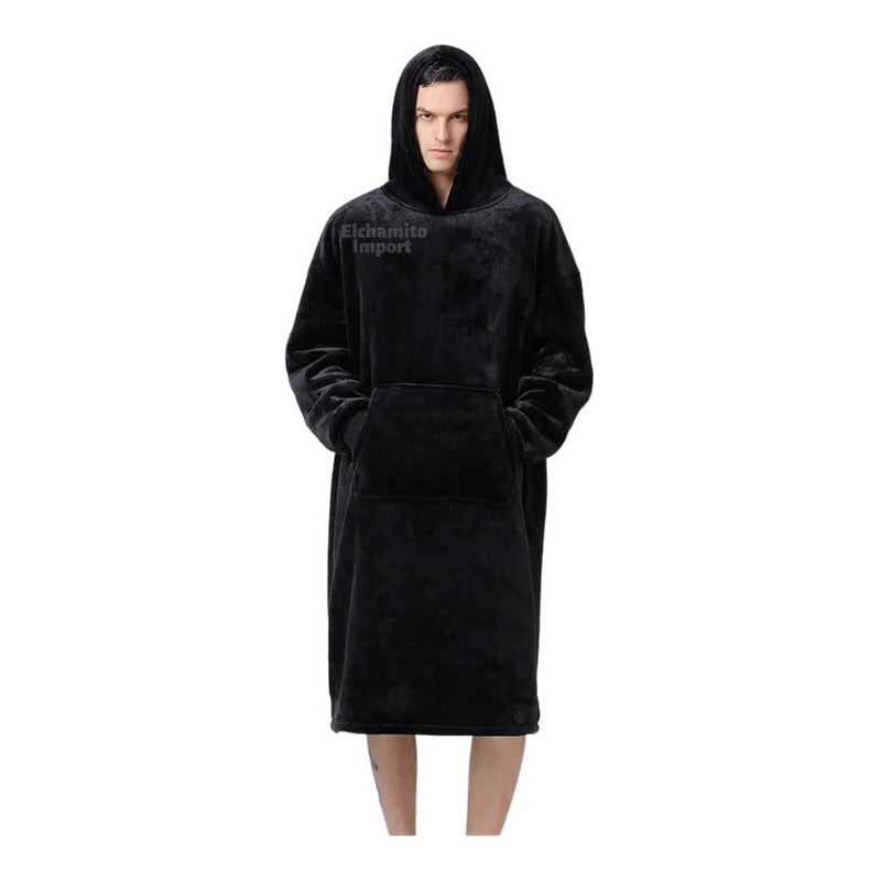 Poleron Manta Maxi Poleron  Felpa Polar Invierno