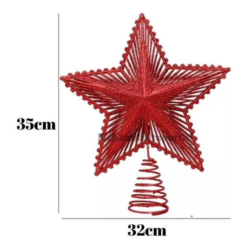 Estrella Para Arbol Navidad 35 Cm