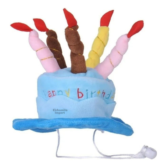 Gorro Cumpleaños Feliz Mascotas Perro Gato
