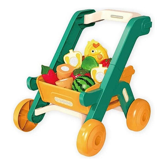 Juguete Carrito De Compras De Plástico Para Niños Azul