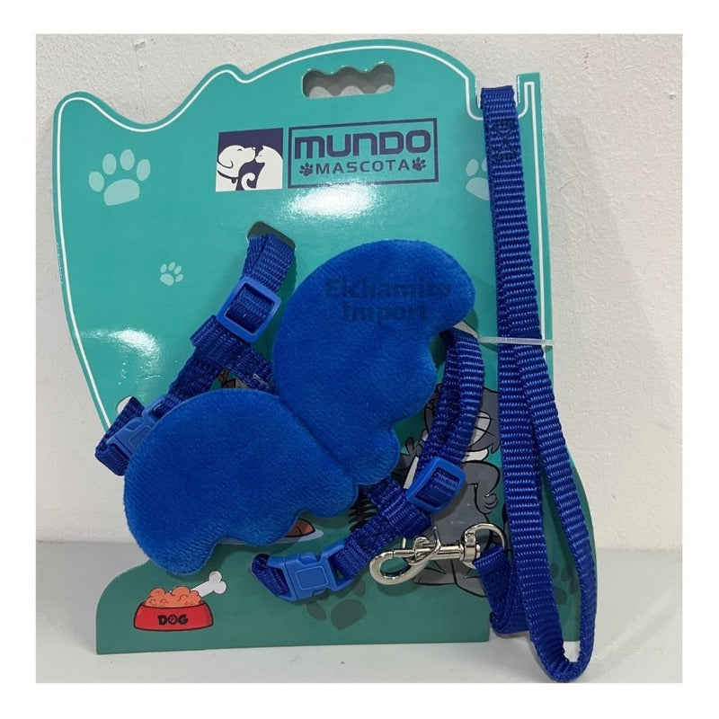 Arnes Para Gatos Perros Pechera Diseño Alas Murcielago