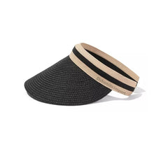 Visera Sombrero De Paja Para Mujer Verano