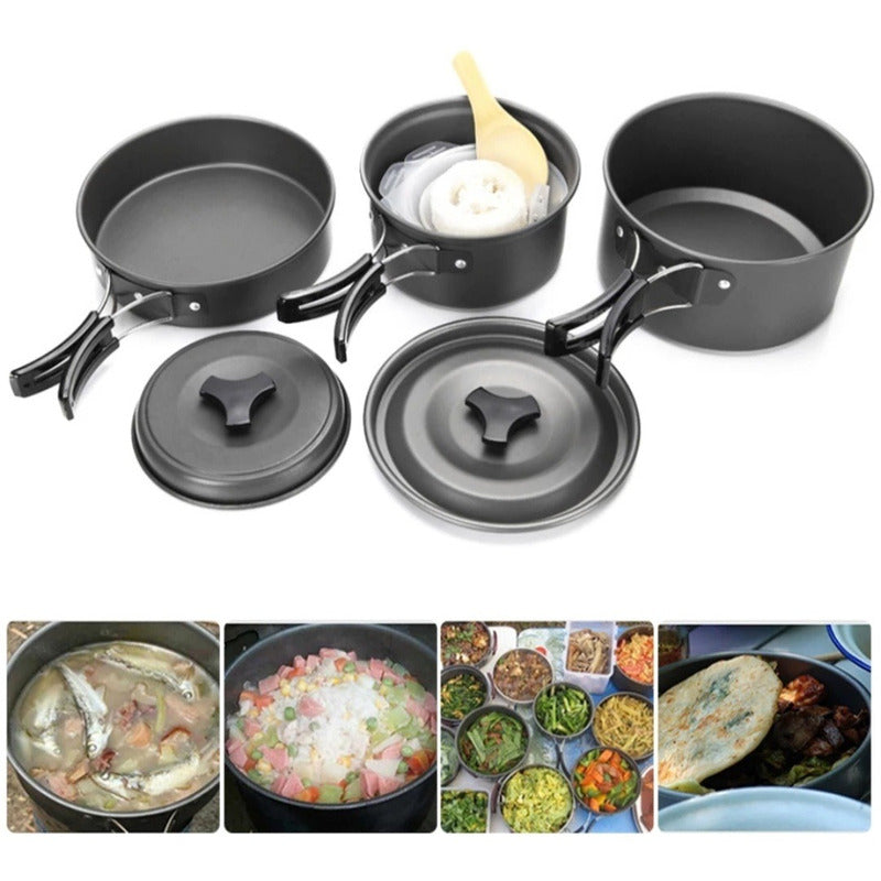 Set Ollas Camping Picnic Ds300