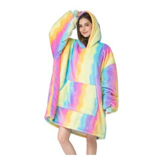 Maxi Polerones Felpa Capucha Manta Polar Bata Frazada