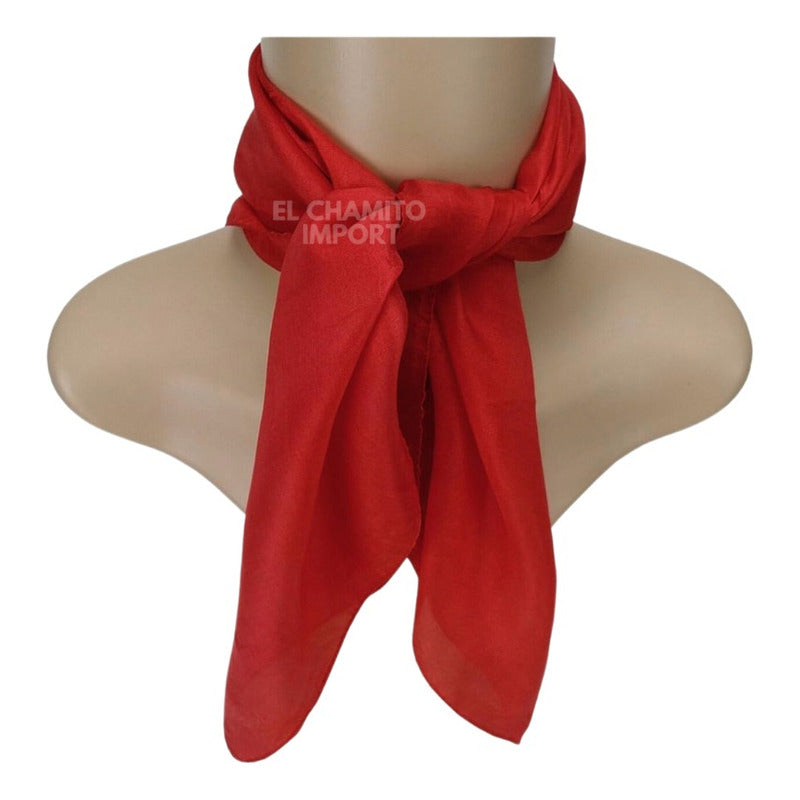 Pañuelo 50 X 50 Tipo Seda Elegante Accesorio Varios Diseños