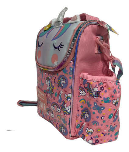 Lonchera Termica Con Bolsillo Para Botella Lonchera Escolar
