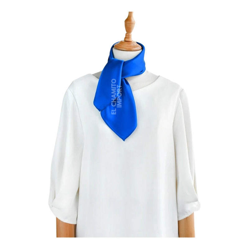 Pañuelo 50 X 50 Tipo Seda Elegante Accesorio Varios Diseños