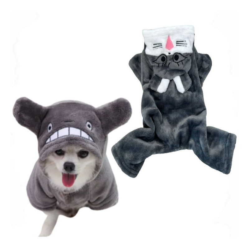Pijama Perros Gatos Ropa Calida Dormir