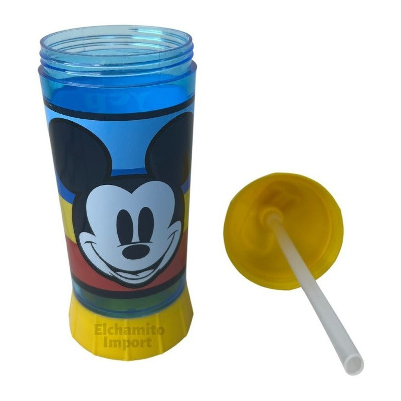 Vaso Botella Toma Jugo Con Bombilla Para Niños