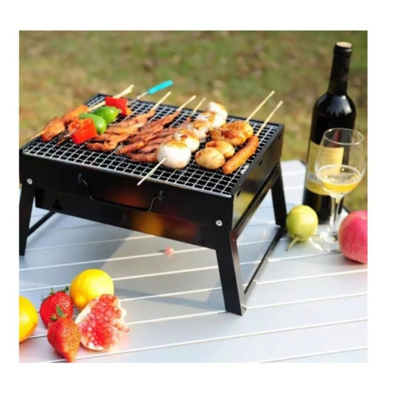 Barbacoa Mini Parrillera Asados Portatl Negro