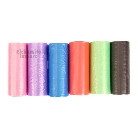 Bolsas De Caca Para Perro 6 Rollos