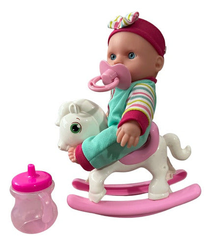 Bebé Llorón Con Pony balancin Juguete Niñas