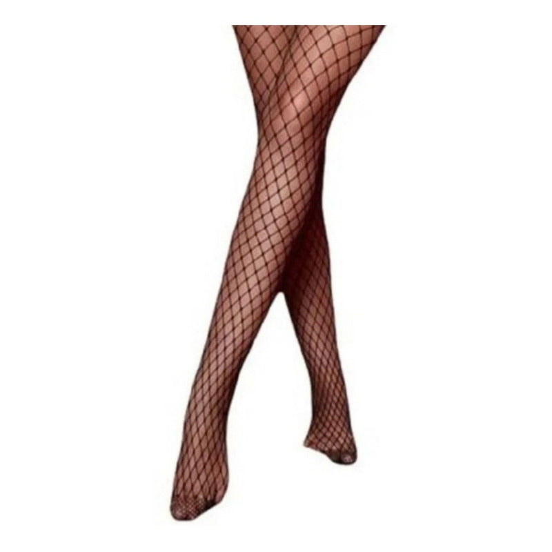 Panty Malla Mujer Varios Diseños Precio Por Unidad Negro Unica-standar