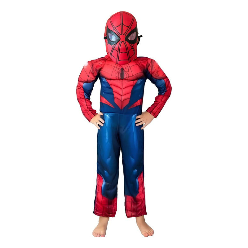 Spiderman Disfraz Niño Con Músculos Y Máscara