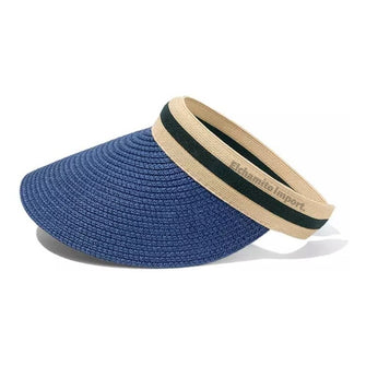 Visera Sombrero De Paja Para Mujer Verano