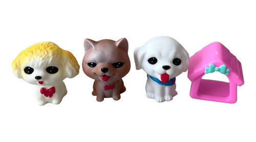 Figura De Perros Cachorros Juguete Miniaturas Para Niños C