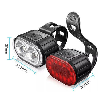 Juego Luces Led Bicicleta Blanca/roja