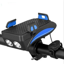 Luz De Bicicleta Recargable 4 En 1 Con Soporte Celu
