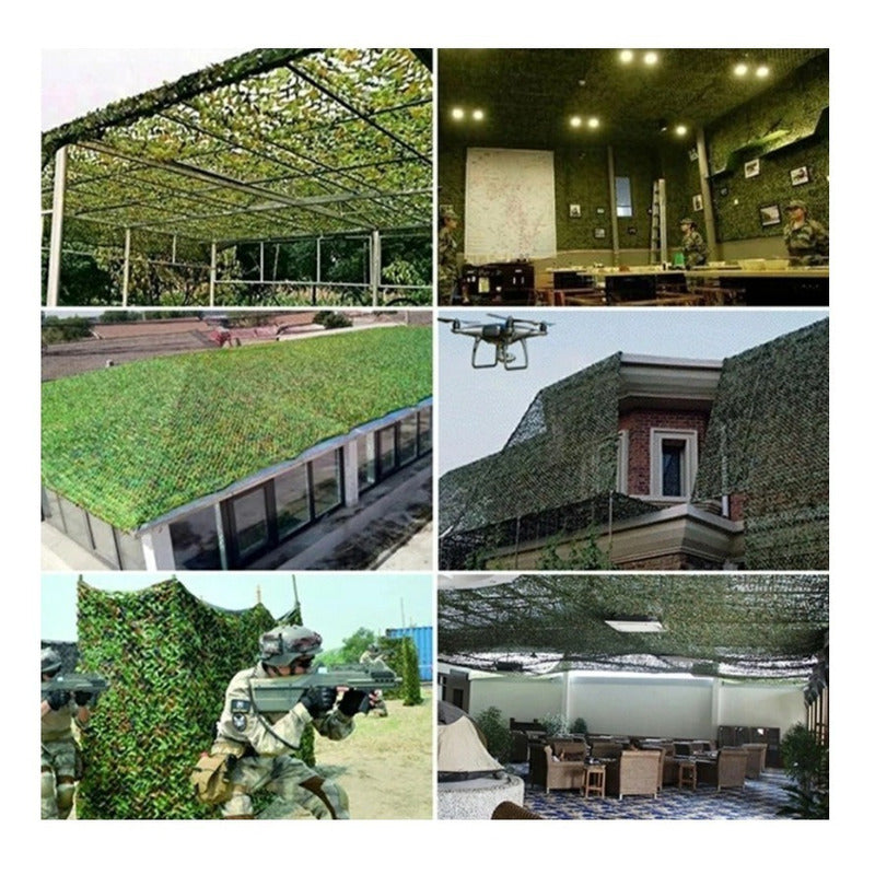 Malla Camuflaje Red Tactuca Sombra Militar (Sin Elastica) es sus extremos