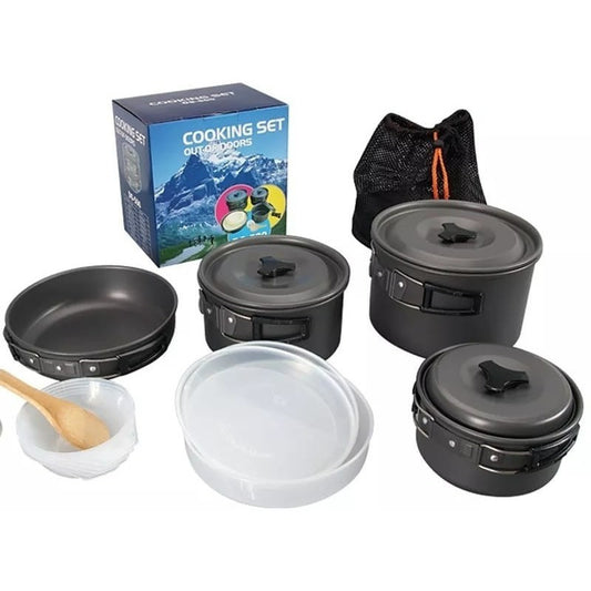 Set Ollas Camping  Picnic 4-5 Personas
