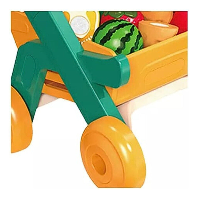 Juguete Carrito De Compras De Plástico Para Niños Azul