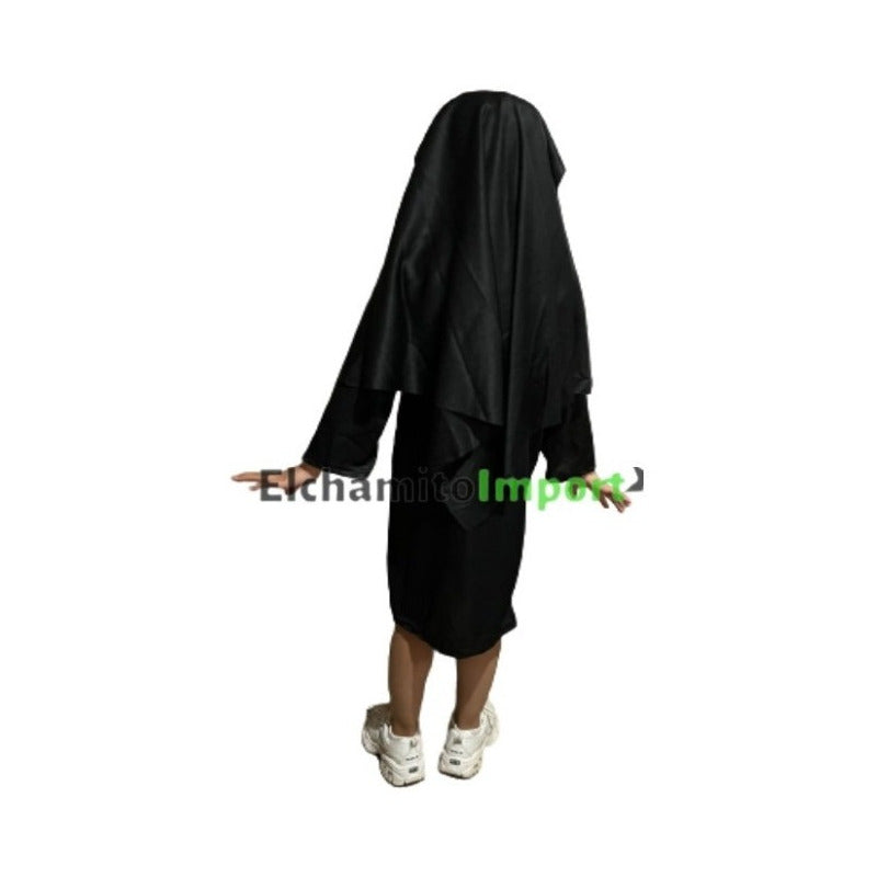 Disfraz La Monja Niña Halloween Incluye Tunica Cruz Cofia