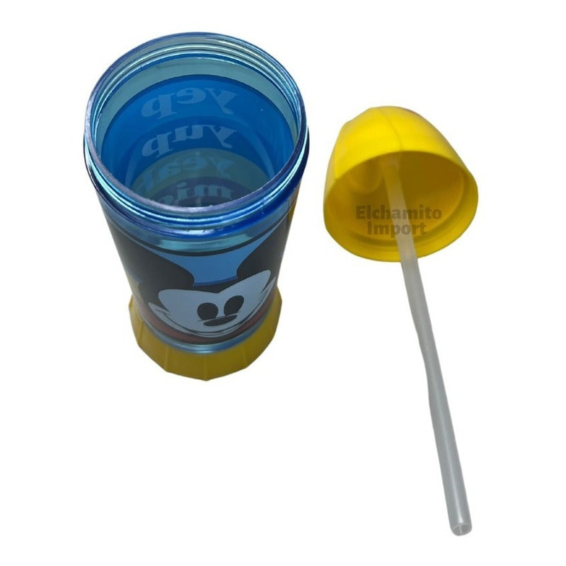 Vaso Botella Toma Jugo Con Bombilla Para Niños