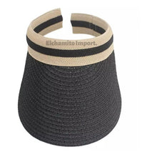 Visera Sombrero De Paja Para Mujer Verano